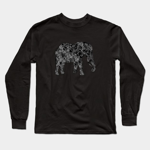 elephant Long Sleeve T-Shirt by JulietLake